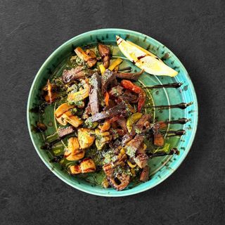 Язик з карамелізованими овочами ( 230г )