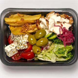 Шава боул з куркою, оливками та фетою