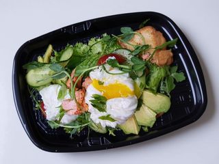 Великий Сніданок Бенедикта з креветками