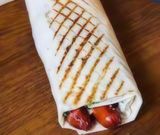 Овочевий подвійний хот-дог у лаваші маленький