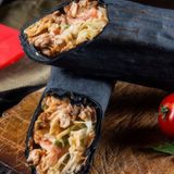 Шаурма у чорному лаваші з сиром