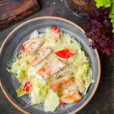 Салат Цезарь з куркою