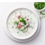 Окрошка зі смаженою куркою