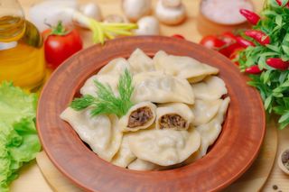 Вареники з лівером (1кг), заморожений напівфабрикат