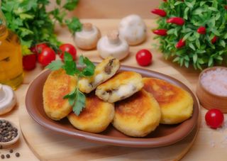 Зрази з грибами та моцарелою (1кг), заморожений напівфабрикат