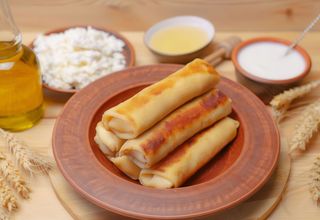 Млинці з солодким сиром (1кг), заморожений напівфабрикат