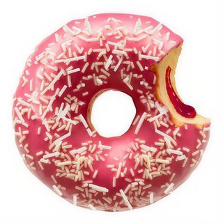 Донат MINI з полуничною начинкою