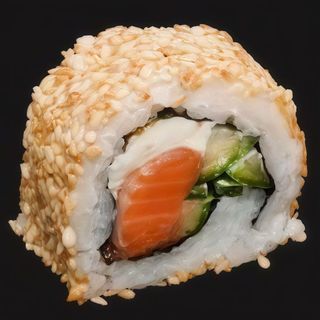 Каліфорнія в кунжуті з лососем (245/50/25/10г)