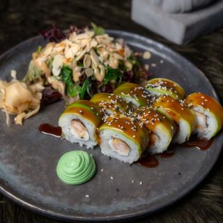 Рол Зелений дракон з креветкой темпура (350г)