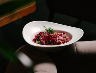 Вінегрет з квашеною капустою та трюфельною олією