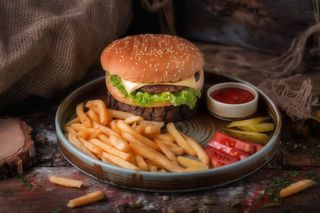 Чізбургер комбо (260/100/30г)