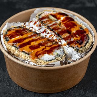 Суші бургер з сьомгою