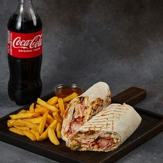 Комбо шаурма зі свининою