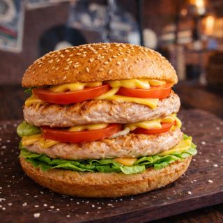 Дабл Курячий бургер