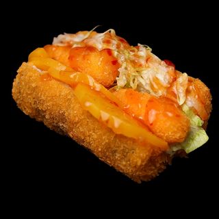 Хот-дог з креветками в паніровці стандарт. (250г)