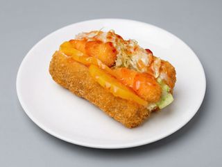 Хот-дог з креветками в паніровці стандарт. (250г)