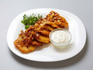 Деруни з грибами (270/50г)