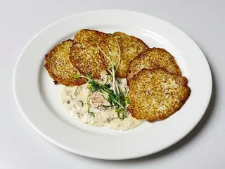 Деруни з куркою та грибами (250/50г)