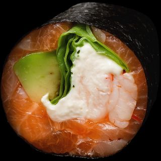 Кето суші з лососем та креветкою (6шт/164г)