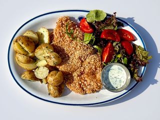 Шніцель з картоплею