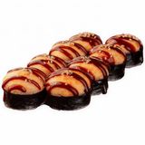 Запечений рол з лососем та вугром