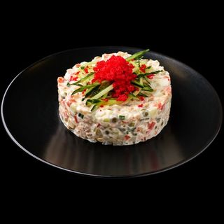 Салат Олів'є з креветкою