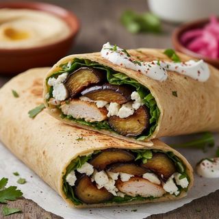 Шаурма з баклажанами та фетою