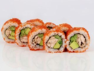 Каліфорнія з лососем гриль в ікрі (255г)