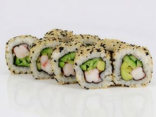 Каліфорнія з тигровою креветкою в кунжуті (255г)