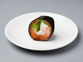 Кето суші з лососем та креветкою (6шт/164г)
