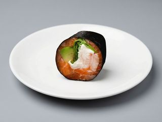 Кето суші з лососем та креветкою (6шт/164г)