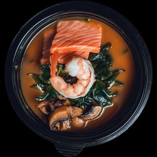 Суп Кімчі з лососем та креветкою (263г)