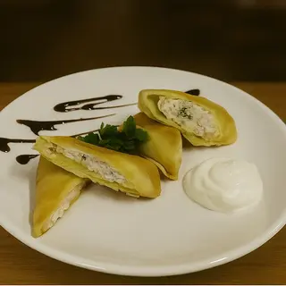 Млинці з куркою та сиром (200г)