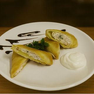 Млинці з куркою та сиром (200г)