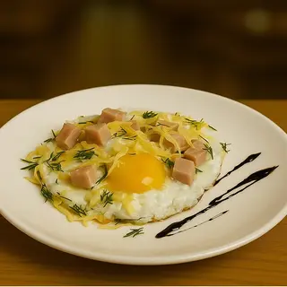 Яєчня з шинкою (150г)