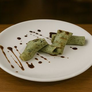 Шпинатні млинці з курячим паштетом (200 грам)