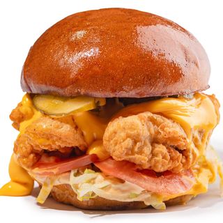 BIG бургер з кріспі куркою