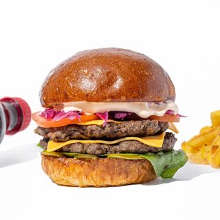 Дабл чизбургер меню