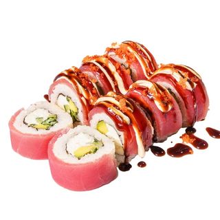 Рол Філадельфія з тунцем в масаго