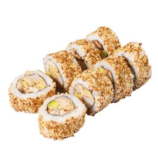 Рол Каліфорнія з вугром та крабом