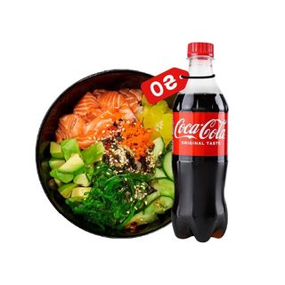 Комбо Ланч (Боул з лососем і Coca-Cola 0.5)