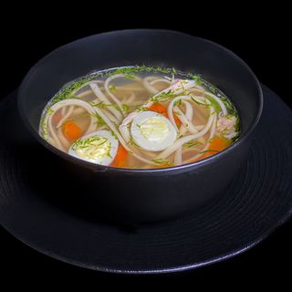 Домашній бульйон з куркою та локшиною (350гр)