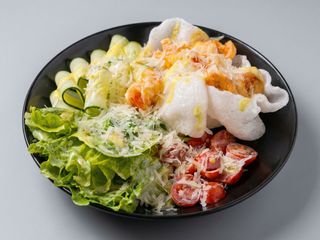 З креветкою та рисовими чіпсами (250 гр)