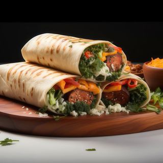Хот-дог Курячий асорті в арабському лаваші