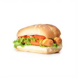 Хот-дог подвійний з молочною сосискою (600г)