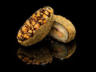 Суши-бургер з креветкою