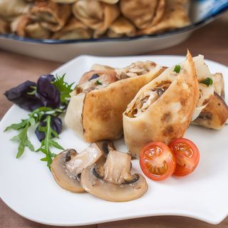  Млинець з картоплею і грибами