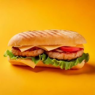 Паніні з двома котлетами