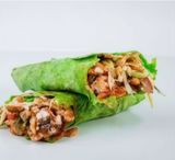 Шаурма в зеленому лаваші Два м'яса