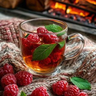 Малина-м'ята чай